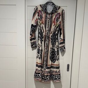 Floral Print Long Sleeve Dress